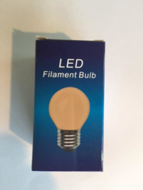 Global-Lux filament kogellamp E27 2W/15W 230V flame nr 6-183403