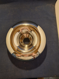 Afgeplatte spiegelbol zilver GT4 dia-28cm nr SP1508