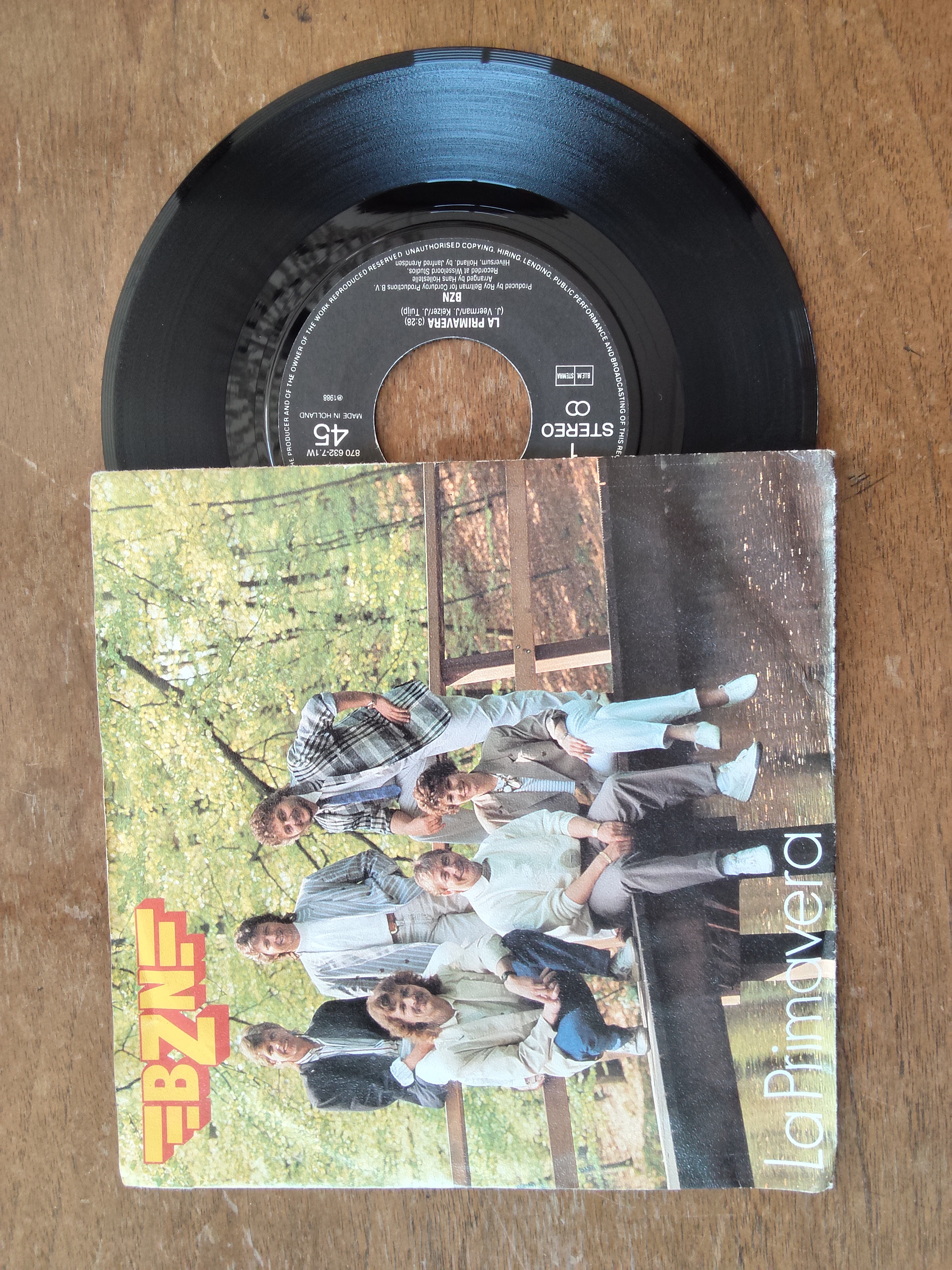 BZN met La Primavera 1988 Single nr S20256952