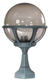 Buitenlamp sokkel bol 25cm serie Rotund 2 kleuren leverbaar nr: 4031