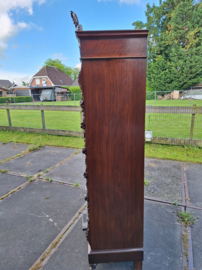 Antieke Biedemeijer kast 2-deurs mahonie 1880-1900 h-232cm nrK20241
