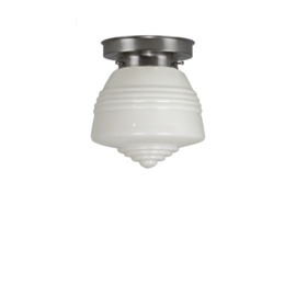 Plafonniere glazen bol Candy opaal met mat nikkel ophanging nr 7P1-6530.00