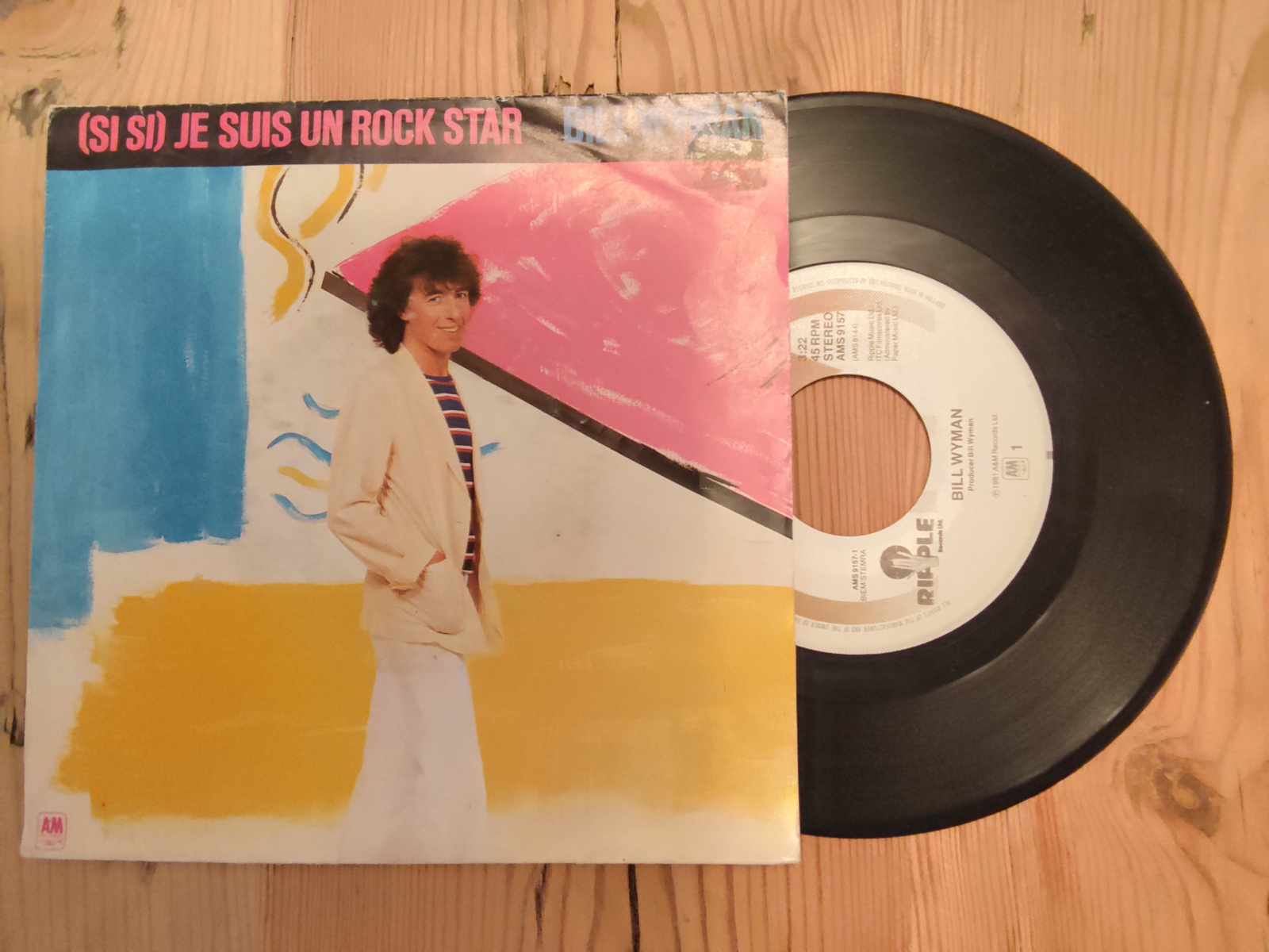 Bill Wyman met (Si Si) Je suis un rock star 1981 Single nr S20256429