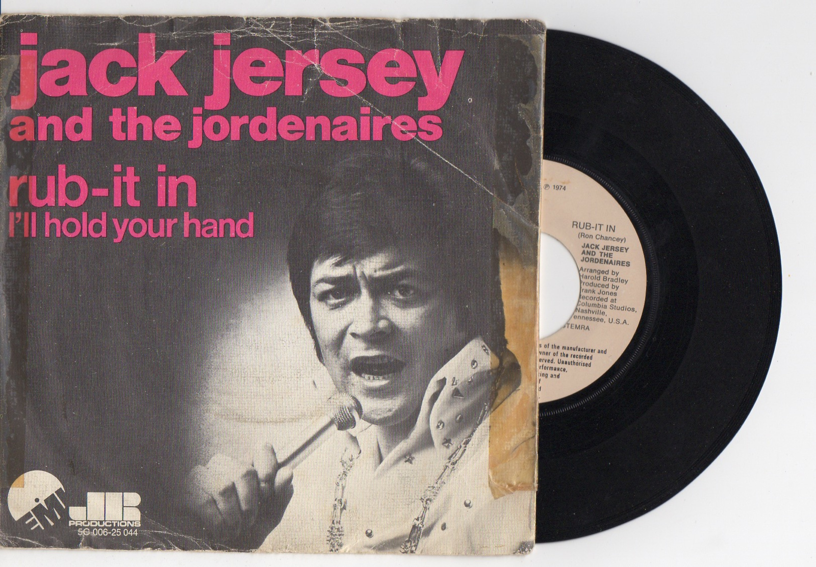 Jack Jersey and The Jordenaires met Rub-it in 1974 Single nr S2021835