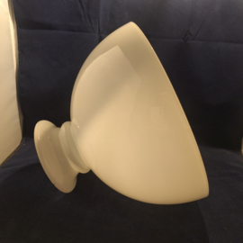 Opaal glans wit olielamp kap diameter 31,8cm