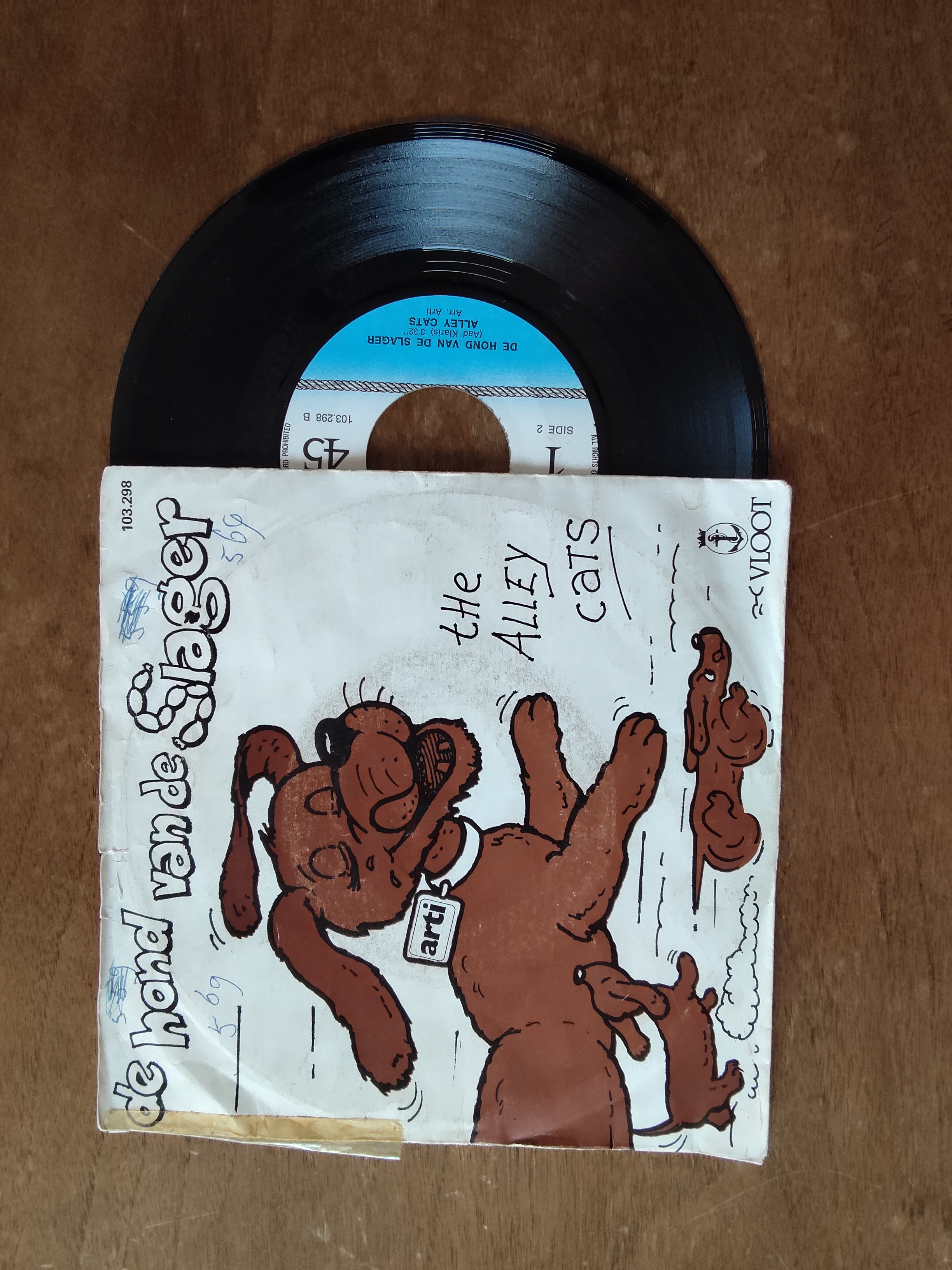 The Alley Cars met De hond van de slager 1981 Single nr S20256926