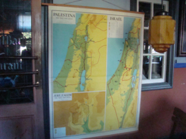 Landkaart van Israel.