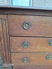 Antieke eiken ladenkast of commode omstreeks 1860 br-92cm nr K202434