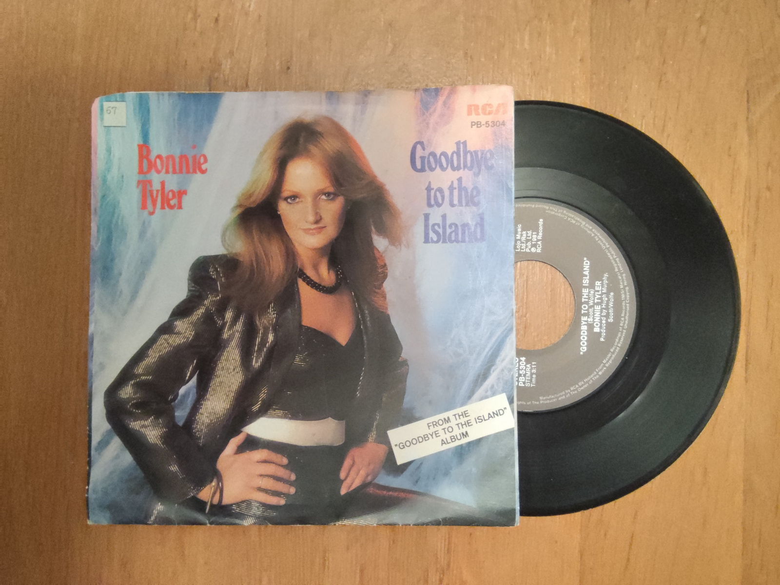 Bonnie Tyler met Goodbye to the island 1981 Single nr S20246171