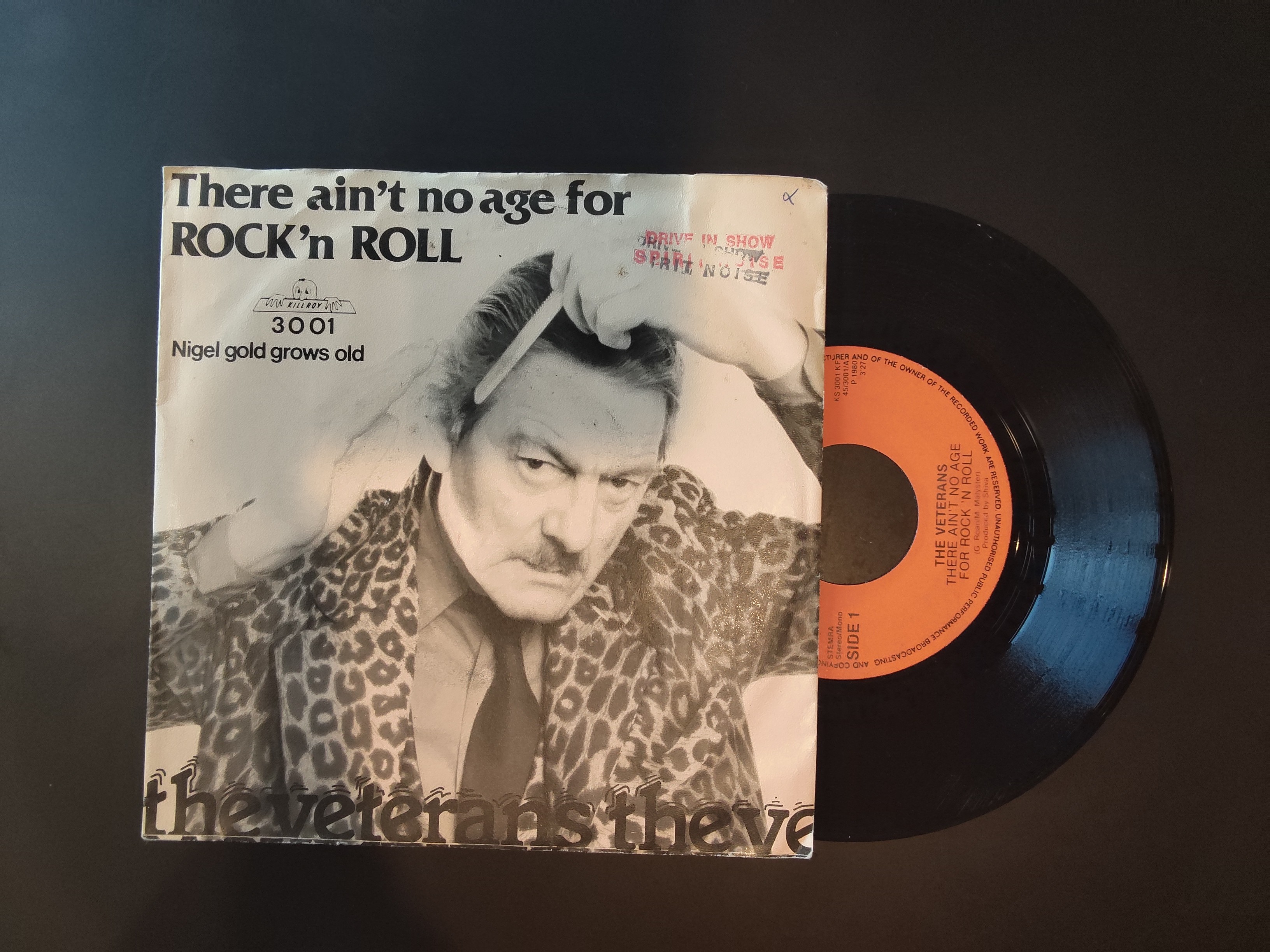The Veterans met There ain't no age for rock 'n roll 1980 Single nr S20257025