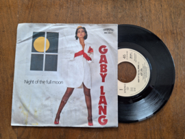 Gaby Lang met Night of the full moon 1984 Single nr S20232234