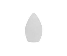 Mondgeblazen kap druppel mat opaal voor kleine (E-14) fitting met klemveer nr: 290.39