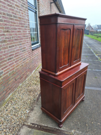 Antiek mini medicijn kabinet omstreeks 1890 mahonie br-85cm nr K202537