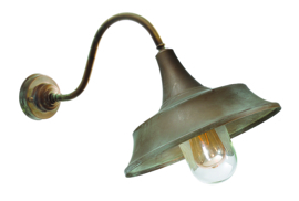 Buitenlamp Maritiem verkoperd messing kap32 h46 E27 IP44 nr 233125