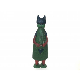 Kat met hart gemaakt van oud ijzer h100cm elke kat uniek nr 7803