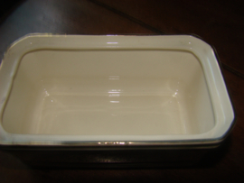 Rechthoekige botervloot .Sadler Staffordshire Engeland.