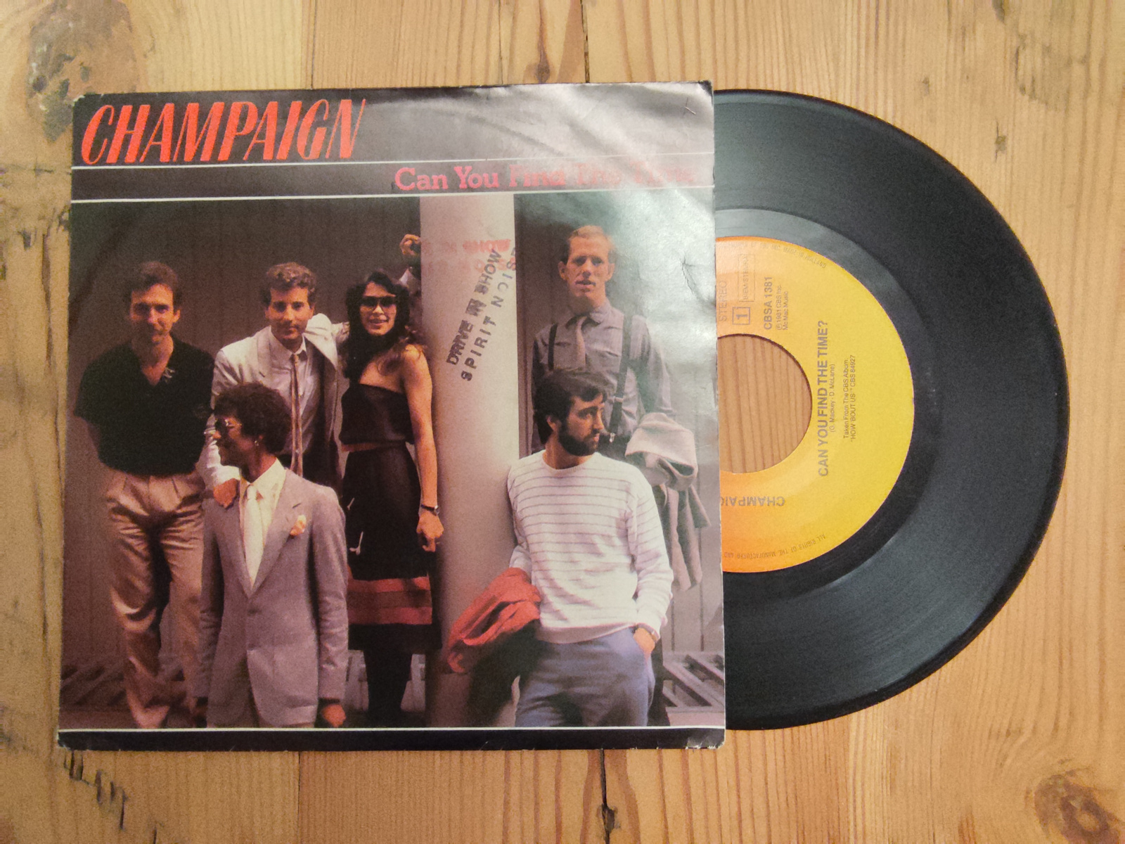 Champaign met Can you find the time? 1981 Single nr S20256430