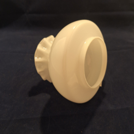 Olielamp kap klein model rokrandje d-15cm rand 9cm opaal nr A6330