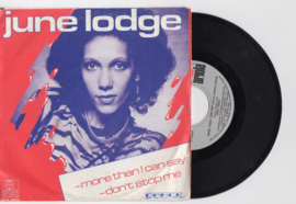 June Lodge met More than I can say 1982 Single nr S2021635
