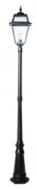 Buitenlamp mast 228cm serie Perla zwart nr: 146