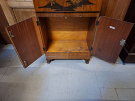 Art-Deco mini bar met chinees lakwerk 1940-1950 Rivington London nr K20249