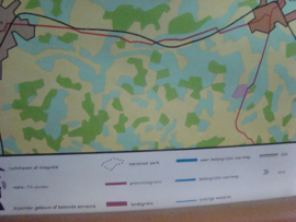 Landkaart van Oost Nederland