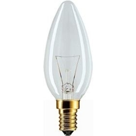 Philips kaarslamp B35 E14 15W helder 230V nr: 18-3152