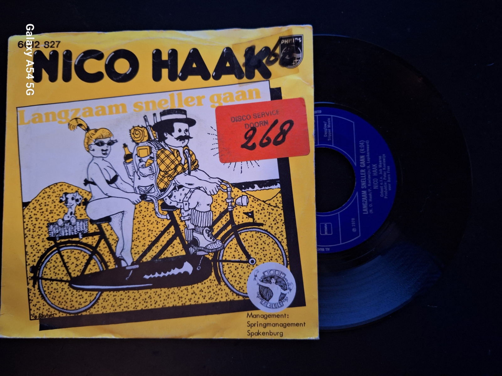 Nico Haak met Langzaam sneller gaan 1978 Single nr S2021521
