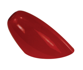 Mondgeblazen kap schepglas ossenbloed rood voor grote (E-27) fitting dia-14cm nr 2235.88