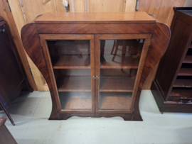 Antiek mahonie Engels jugendstil vitrine 1910-1920 h-117,5cm nr K20245