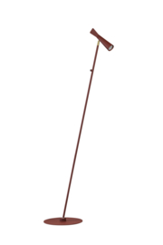 Vloerlamp Pisa rood GU10 h170cm 2x knikbaar aan/uit schakelaar nr 05-VL8202-32