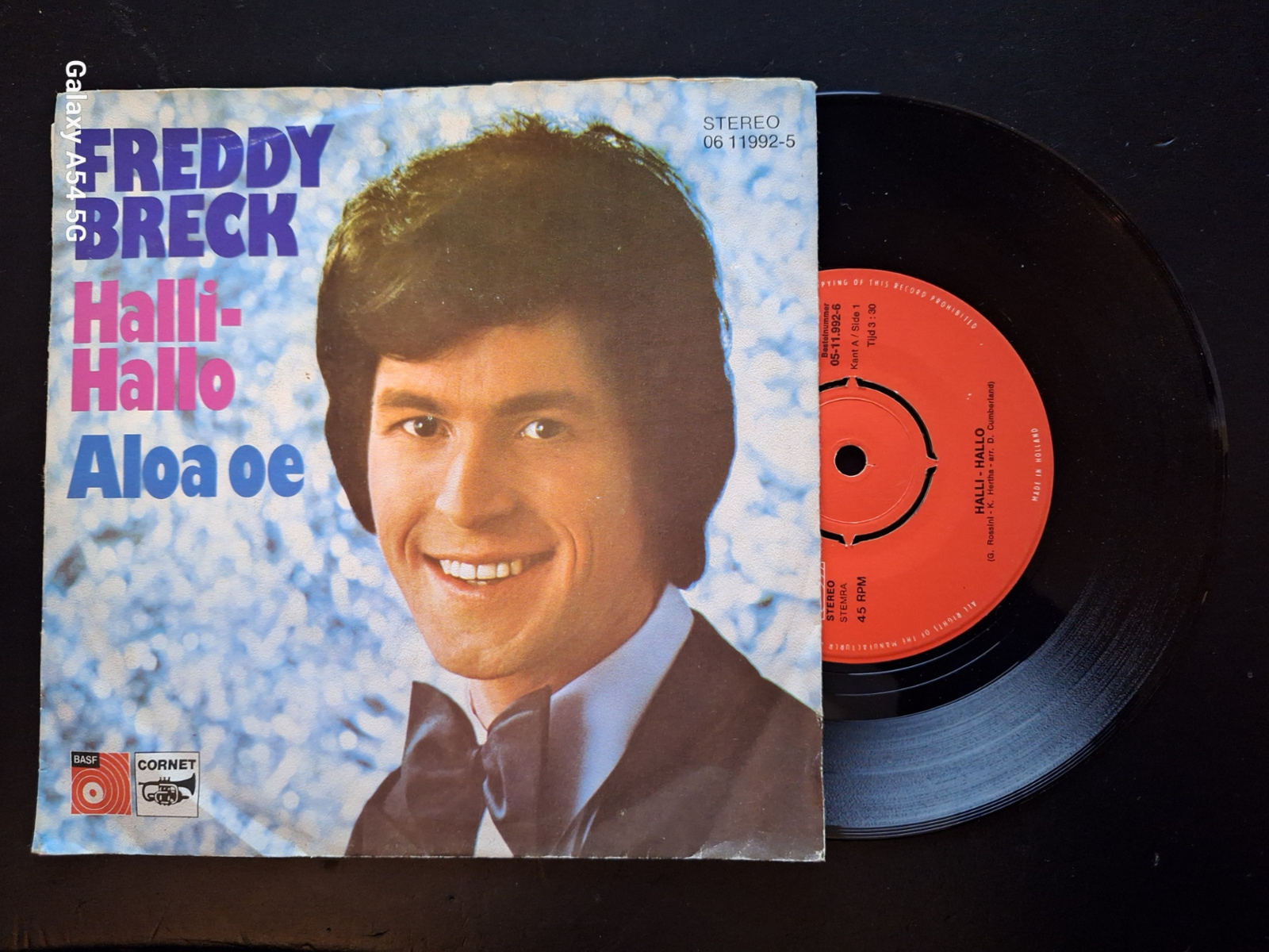 Freddy Breck met Halli-Hallo 1974 Single nr S20221610