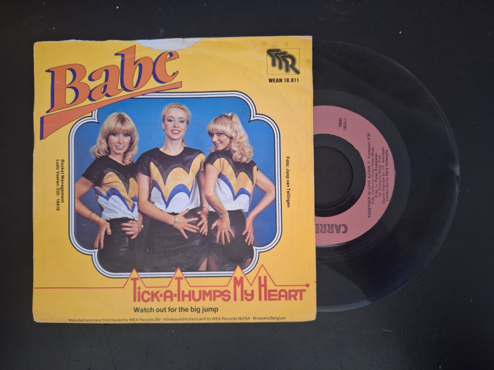 Babe met Tick-a-thumps my heart 1981 Single nr S2021458