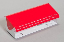 Bedlampje Lano hoekig rood nr 05-1349-01