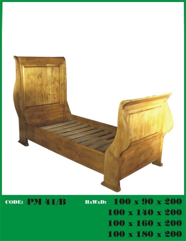 Grenen kajuitbed nieuw gemaakt van oud hout nr: 41/b 90x200 | Grenen meubelen nieuw van oud hout | ameliahoeve