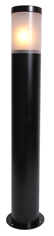Buitenlamp paal h-75 serie Lumare opaal/helder zwart nr: 332