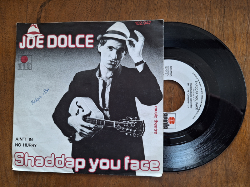 Joe Dolce met Shaddap you face 1980 Single nr S20232461