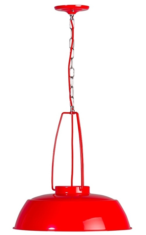 Hanglamp Brindisi rood 1xE27 d-45cm nr 05-HL4359-3189