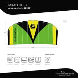 Paraflex Sport 1.7 R2F - Green/Yellow