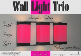 Wall Light Trio Pink