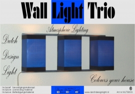 Wall Light Trio Blue