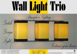 Wall Light Trio Yellow