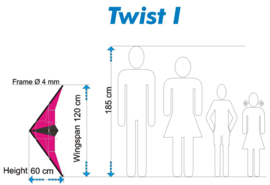 Twist I R2F + Polsbanden (Pink/Black)