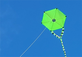 Six Cross Kite R2F - Green