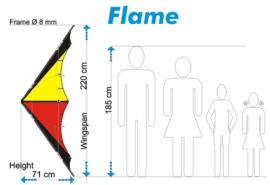 Flame  R2F + Wrist Straps / Yellow