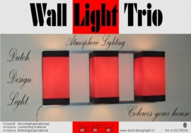 Wall Light Trio Red