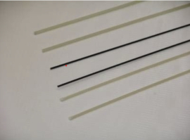 Gfk-massief P12  1,2mm gewikkeld 30 cm wit / 2 stuks