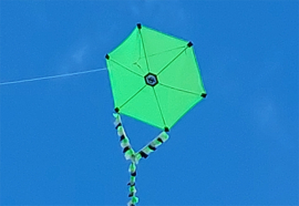 Six Cross Kite R2F - Fluo Green