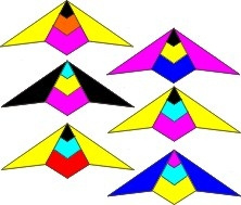Arrow - Yellow/black/blue/pink / R2F + Polsbanden