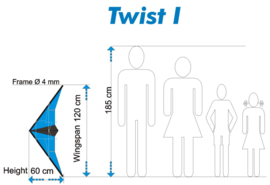 Twist I R2F + Polsbanden (Blue/Black)